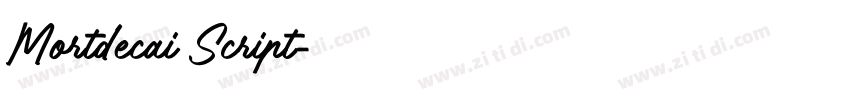 Mortdecai Script字体转换